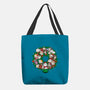 Catmas Wreath-none basic tote bag-bloomgrace28