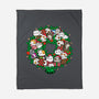 Catmas Wreath-none fleece blanket-bloomgrace28