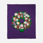 Catmas Wreath-none fleece blanket-bloomgrace28