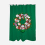 Catmas Wreath-none polyester shower curtain-bloomgrace28