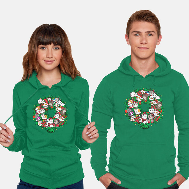 Catmas Wreath-unisex pullover sweatshirt-bloomgrace28