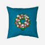 Catmas Wreath-none removable cover throw pillow-bloomgrace28