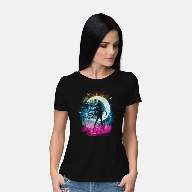 Moon Storm-womens basic tee-kharmazero