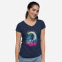 Moon Storm-womens v-neck tee-kharmazero