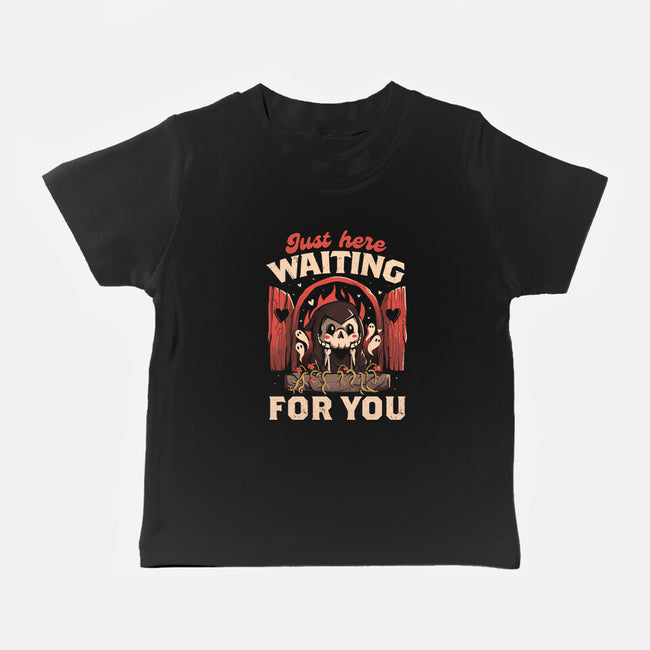 Just Here Waiting For You-baby basic tee-eduely