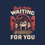 Just Here Waiting For You-womens v-neck tee-eduely