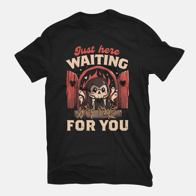Just Here Waiting For You-mens premium tee-eduely