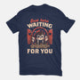 Just Here Waiting For You-mens basic tee-eduely