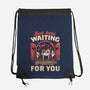 Just Here Waiting For You-none drawstring bag-eduely