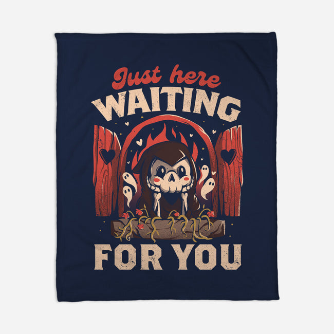 Just Here Waiting For You-none fleece blanket-eduely