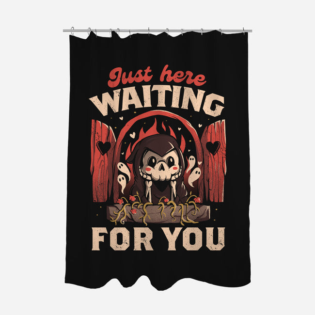 Just Here Waiting For You-none polyester shower curtain-eduely