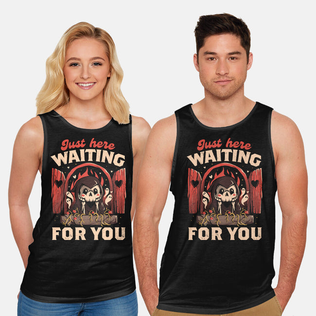 Just Here Waiting For You-unisex basic tank-eduely