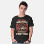Just Here Waiting For You-mens basic tee-eduely