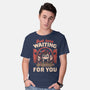 Just Here Waiting For You-mens basic tee-eduely