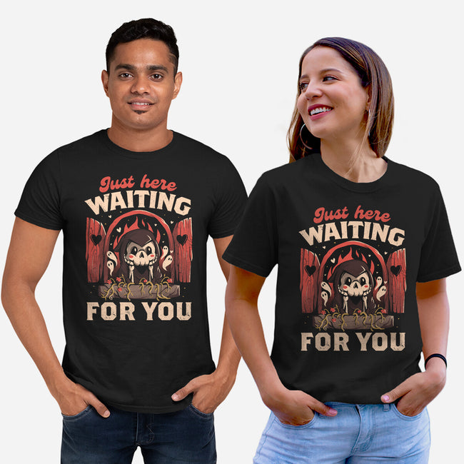 Just Here Waiting For You-unisex basic tee-eduely
