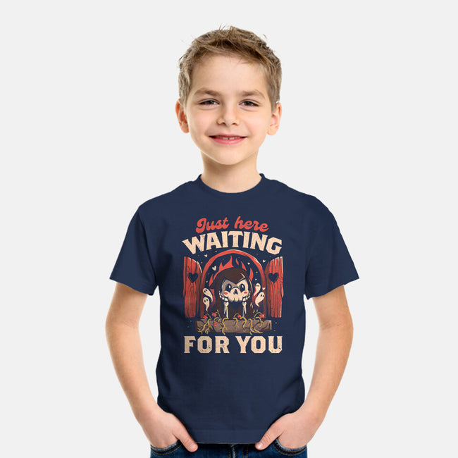 Just Here Waiting For You-youth basic tee-eduely