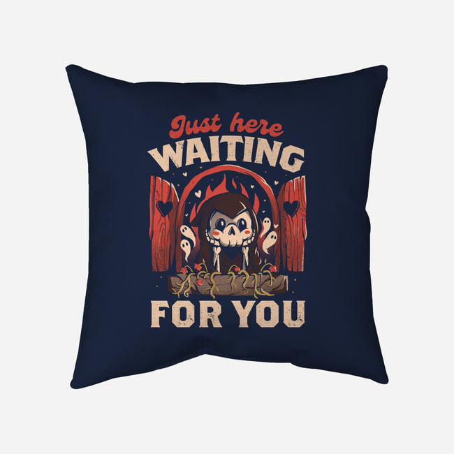 Just Here Waiting For You-none removable cover throw pillow-eduely