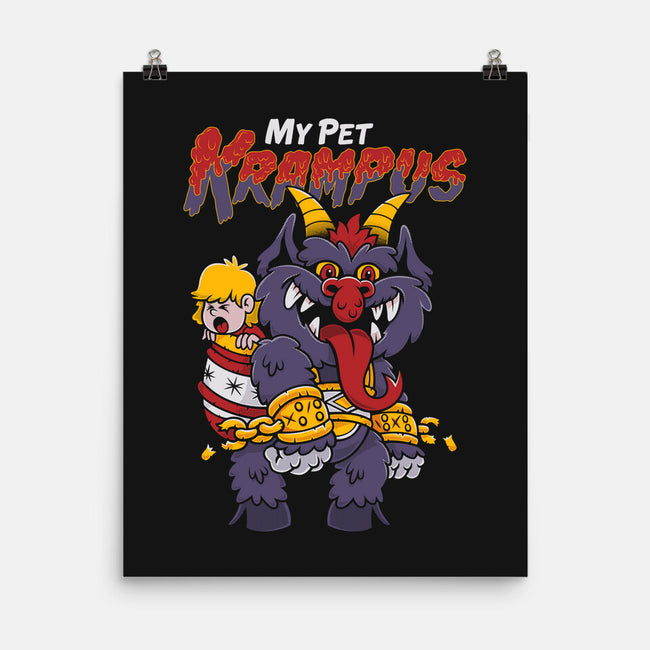 My Pet Krampus-none matte poster-Nemons