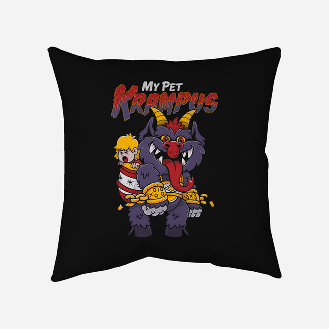 My Pet Krampus-none removable cover w insert throw pillow-Nemons