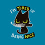 Tired Of Being Nice-none stretched canvas-BlancaVidal