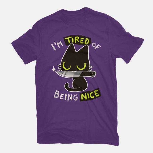 Tired Of Being Nice-womens fitted tee-BlancaVidal