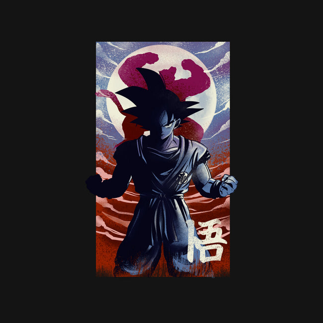 Saiyan Moonlight-womens fitted tee-fanfabio