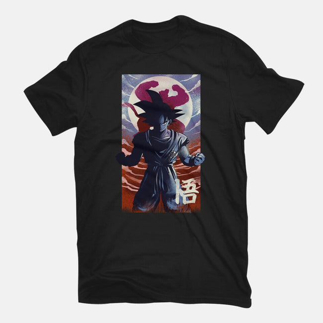 Saiyan Moonlight-womens basic tee-fanfabio