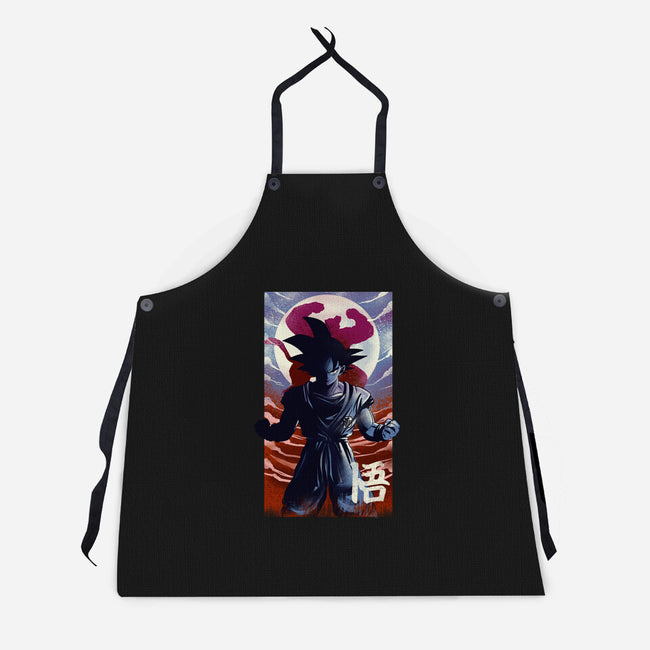 Saiyan Moonlight-unisex kitchen apron-fanfabio