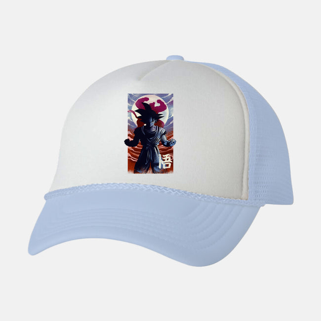 Saiyan Moonlight-unisex trucker hat-fanfabio