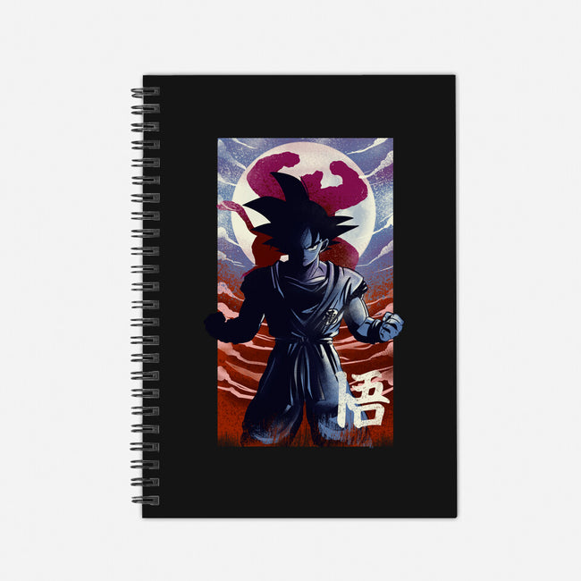 Saiyan Moonlight-none dot grid notebook-fanfabio