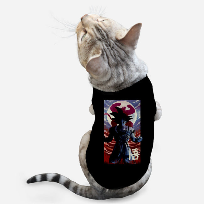 Saiyan Moonlight-cat basic pet tank-fanfabio