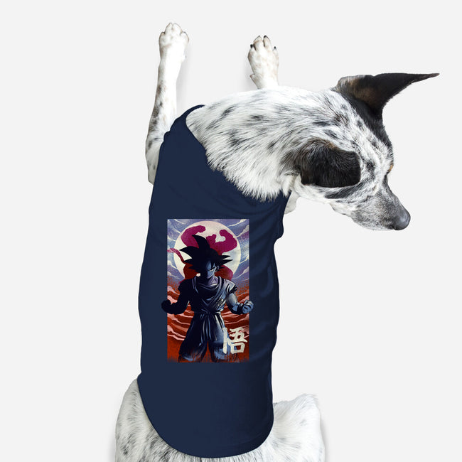 Saiyan Moonlight-dog basic pet tank-fanfabio