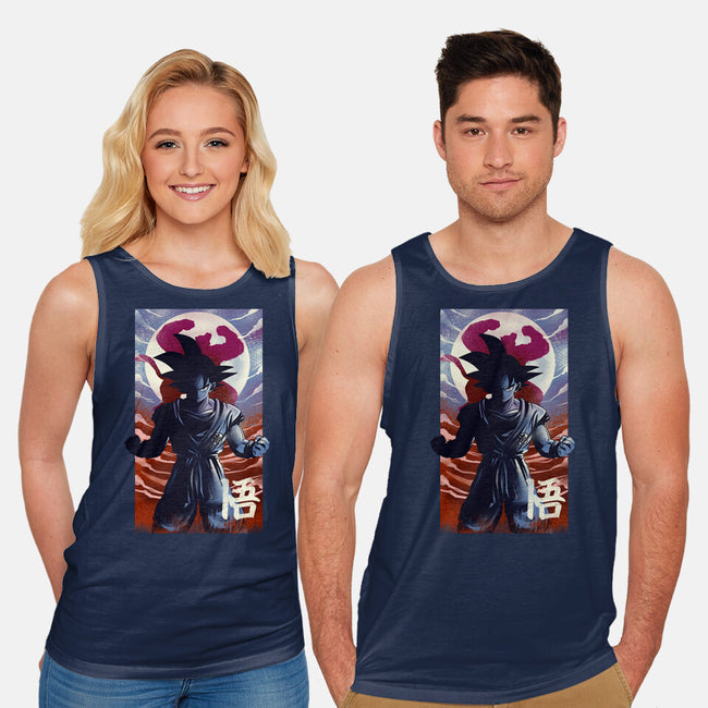 Saiyan Moonlight-unisex basic tank-fanfabio