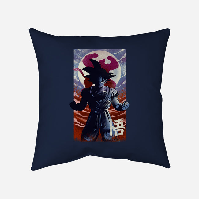 Saiyan Moonlight-none removable cover w insert throw pillow-fanfabio