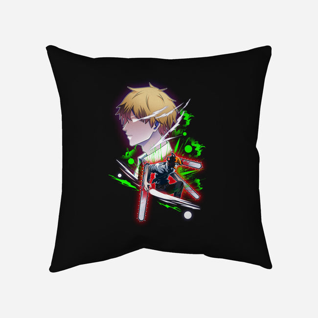 Chainsaw-none removable cover throw pillow-PanosStamo