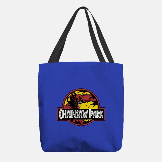 Chainsaw Park-none basic tote bag-Andriu