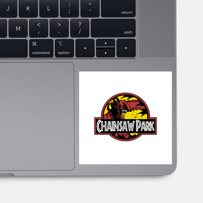 Chainsaw Park-none glossy sticker-Andriu