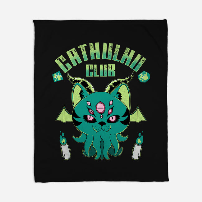 Cathulhu Club-none fleece blanket-Tri haryadi