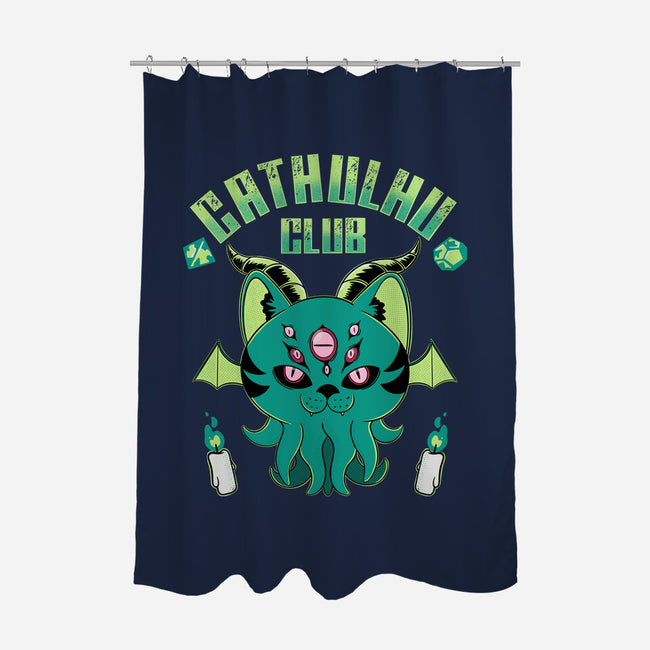 Cathulhu Club-none polyester shower curtain-Tri haryadi