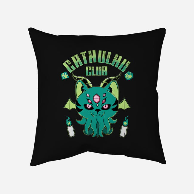Cathulhu Club-none removable cover throw pillow-Tri haryadi