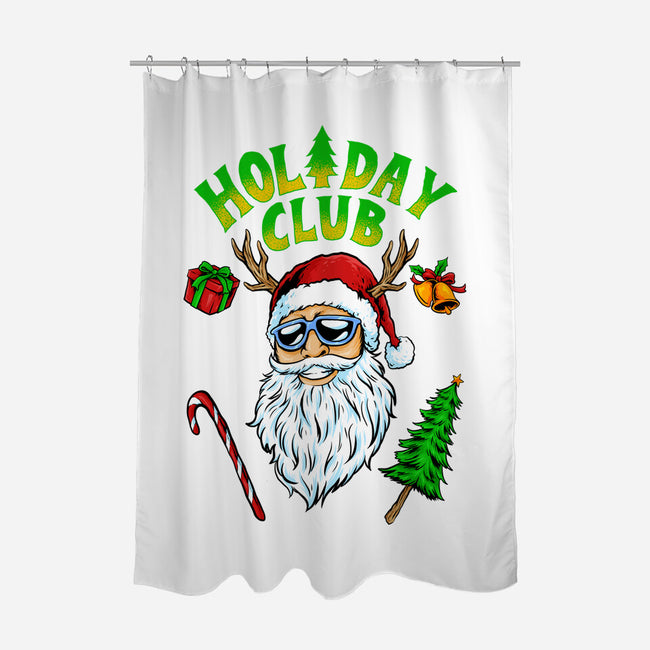 The Holiday Club-none polyester shower curtain-spoilerinc