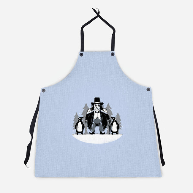 Penguins-unisex kitchen apron-Alundrart