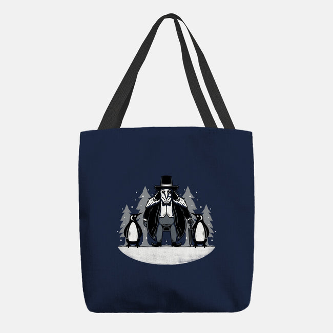 Penguins-none basic tote bag-Alundrart