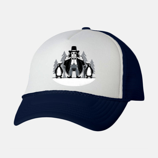 Penguins-unisex trucker hat-Alundrart