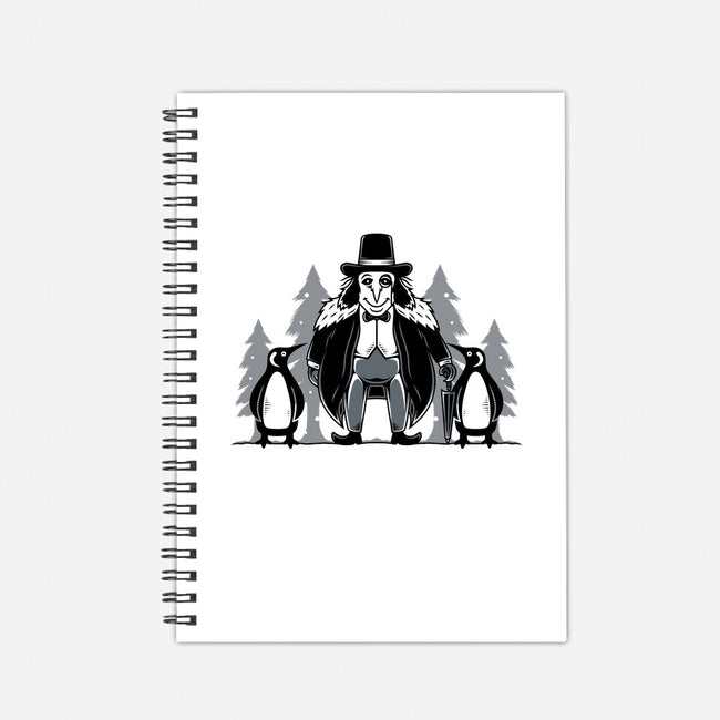 Penguins-none dot grid notebook-Alundrart