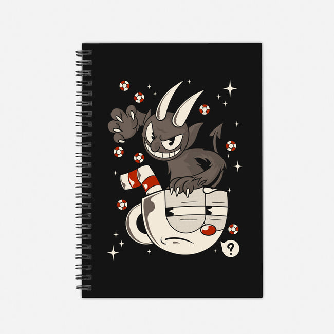 Devil Head-none dot grid notebook-Douglasstencil