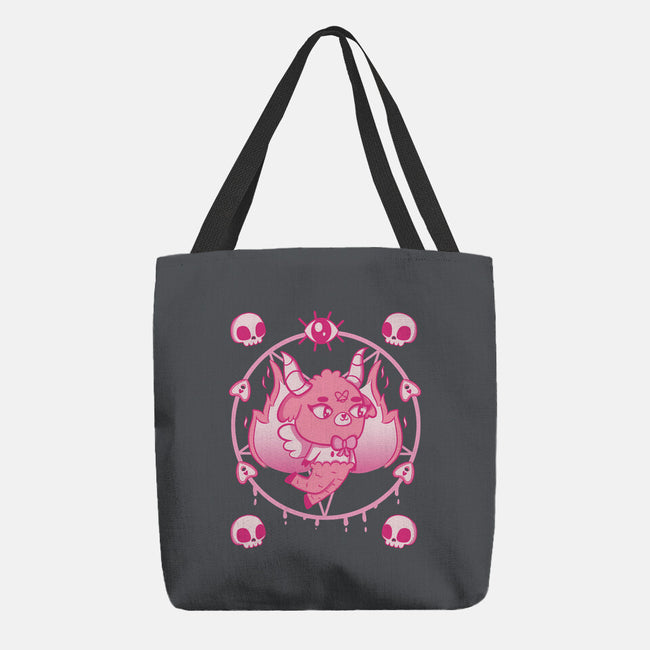 The Devil Wears Pink-none basic tote bag-yumie