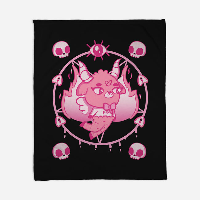 The Devil Wears Pink-none fleece blanket-yumie