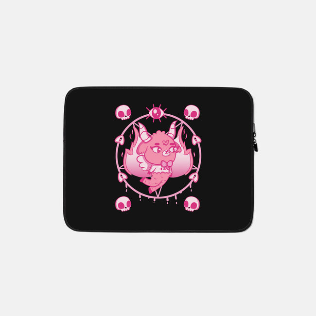 The Devil Wears Pink-none zippered laptop sleeve-yumie