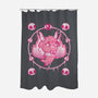 The Devil Wears Pink-none polyester shower curtain-yumie